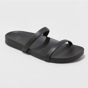 Women's Nadine Skinny Strap Sandals Black - A New Day 11